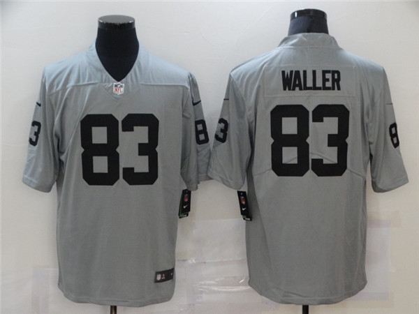 Men's Las Vegas Raiders #83 Darren Waller Grey Limited Stitched NFL Jersey